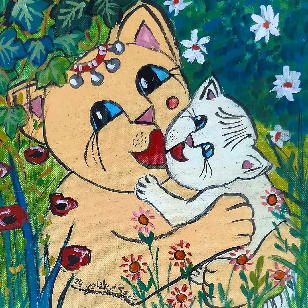 Collection d'œuvres "Fantasia" — Peintures contemporaines par Khadija Bentajar