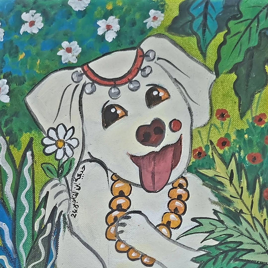 Tableau "Préparation" — Art contemporain marocain par Khadija Bentajar